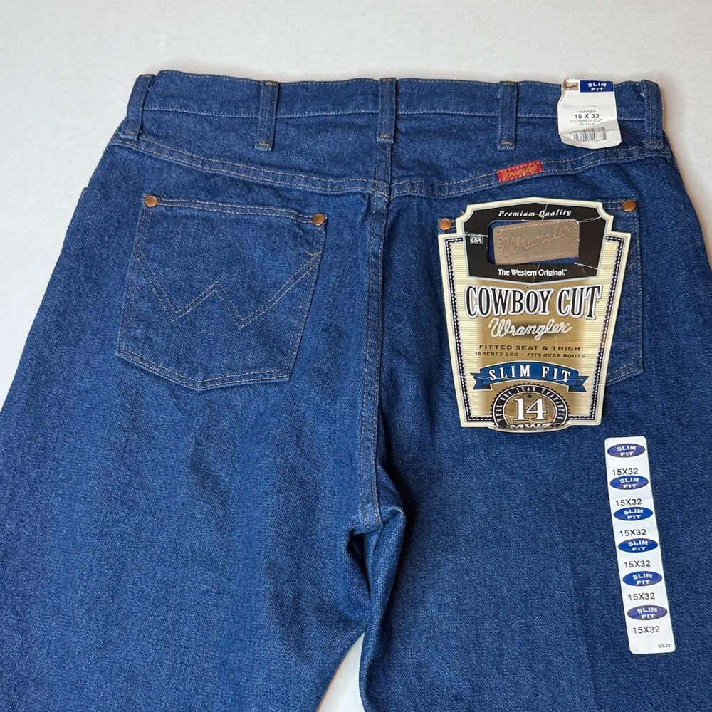 Wrangler Cowboy Cut Slim Fit Jeans Rodeo, Western, Line Dancing Closet Staple - Picture 6 of 16